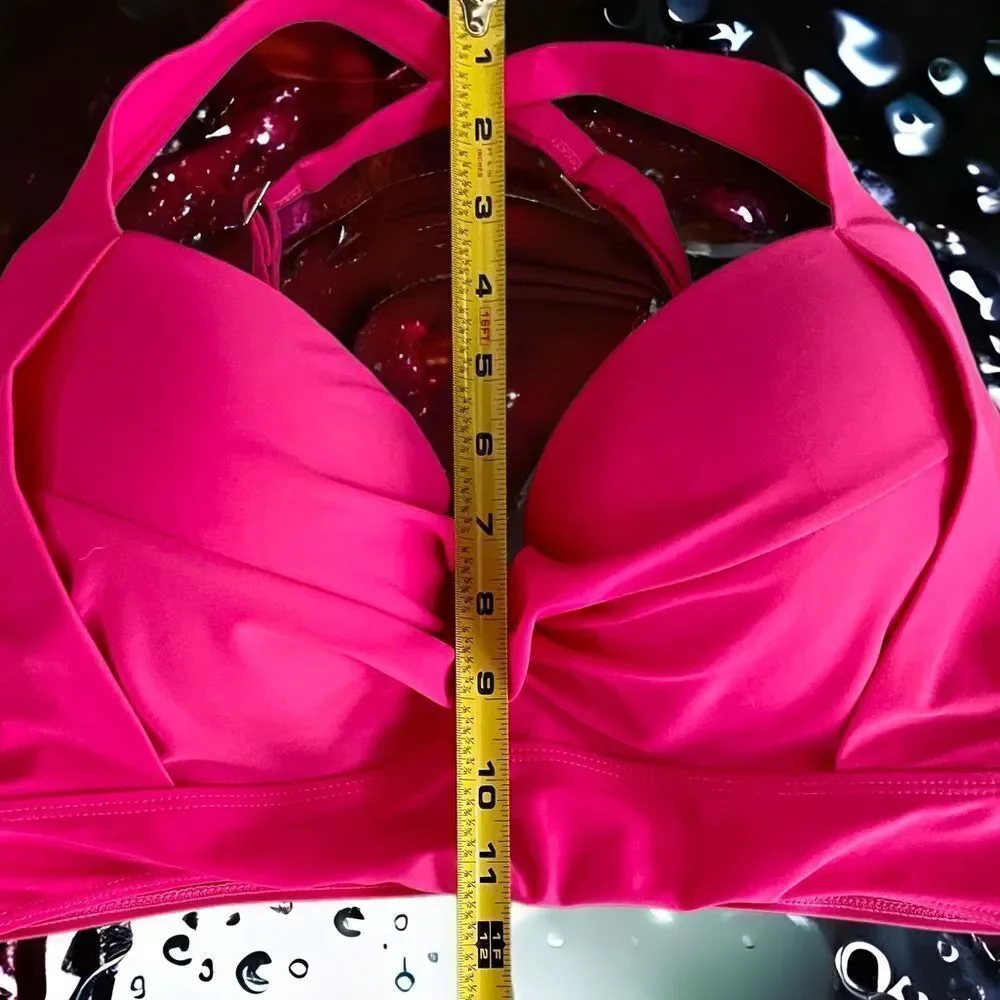 Bikini Top l Double-strap l Great Support l XXXL l Cover-up - OS Sheer W Pearls